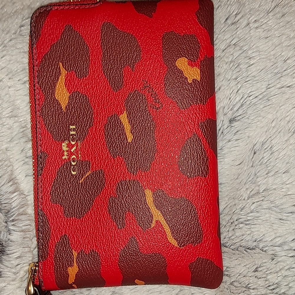 Cheetah coach wristlet